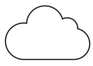 The traditional cloud icon